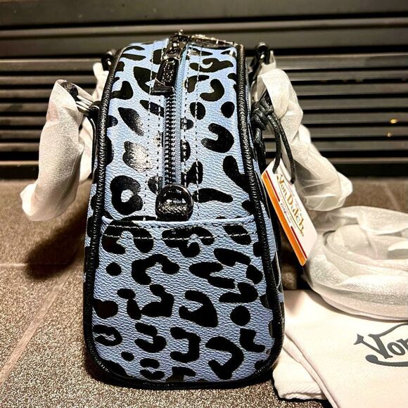 NWT Von Dutch RARE-HTF Blueberry Leopard Bag Snapback Hat w/Box-Dust bag - Picture 7 of 11